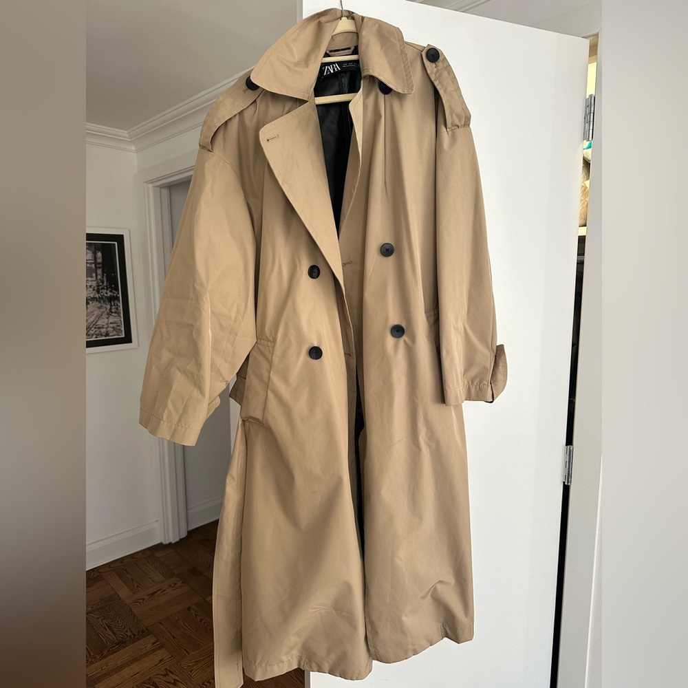 Zara Waterproof Belted Trench Coat